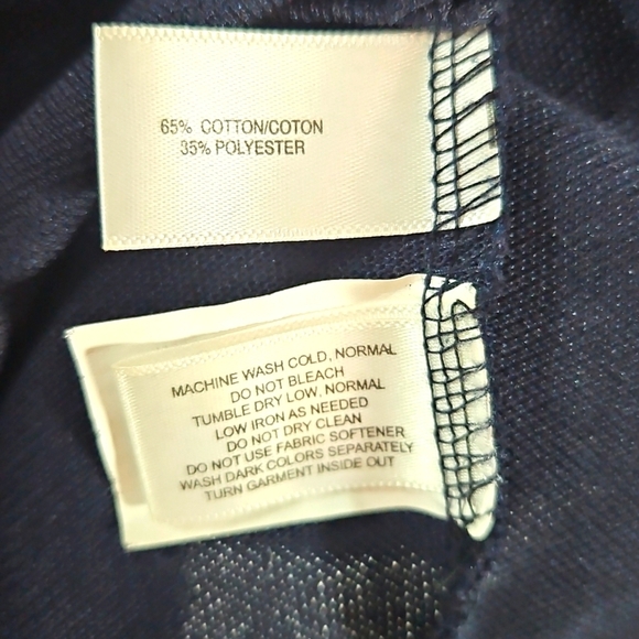 New York Yankees Cutter & Buck Genre Textured Navy Blue Mens Polo Shirt Medium - Picture 6 of 7